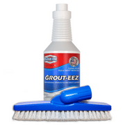 Grout-eez Heavy-Duty Tile & Grout Cleaner - 32oz Bottle and Brush from Clean-eez
