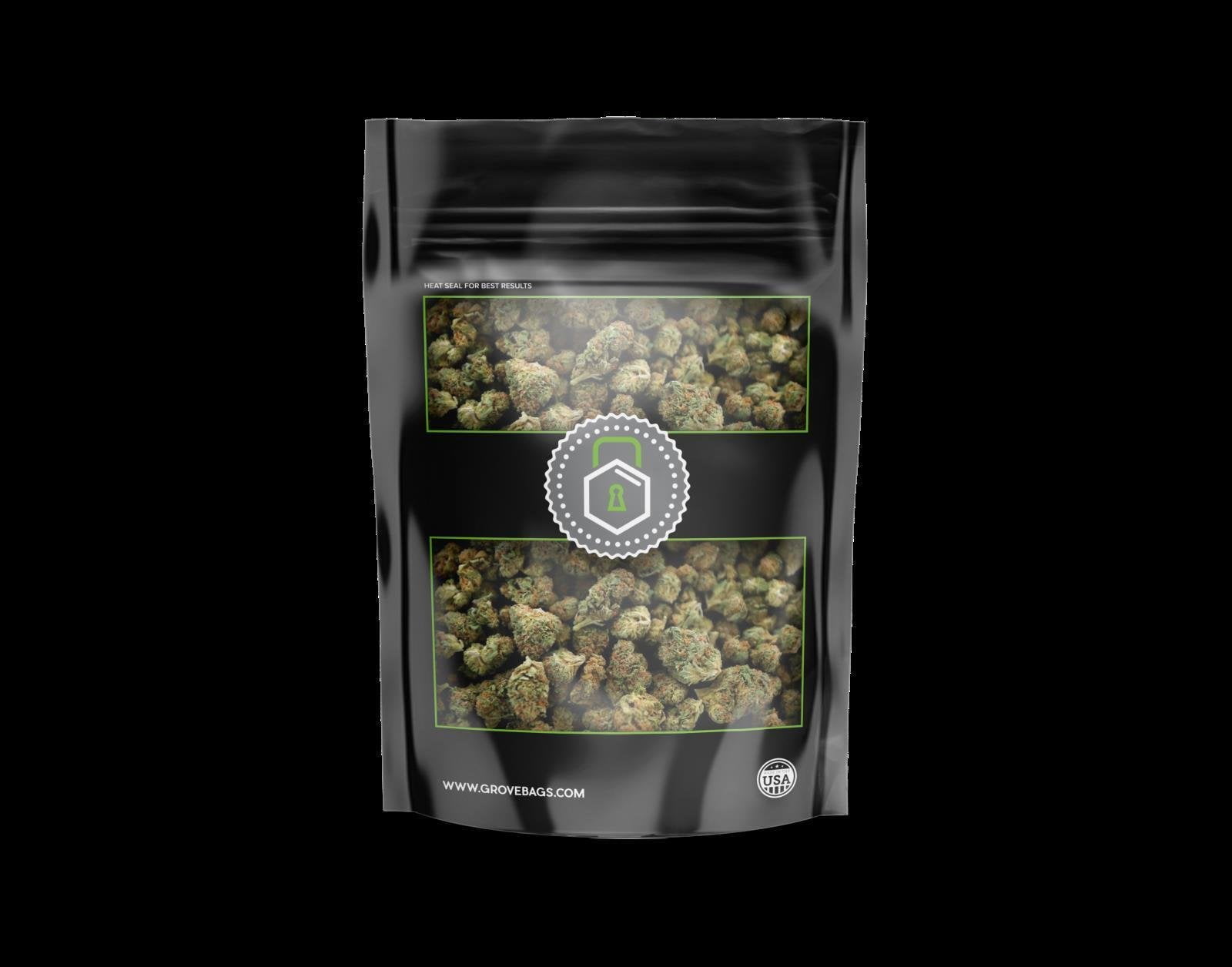 Grove Bags TerpLoc QuarterPound Bag 4 Oz 1/4lb 2 pack of 4 Oz bags