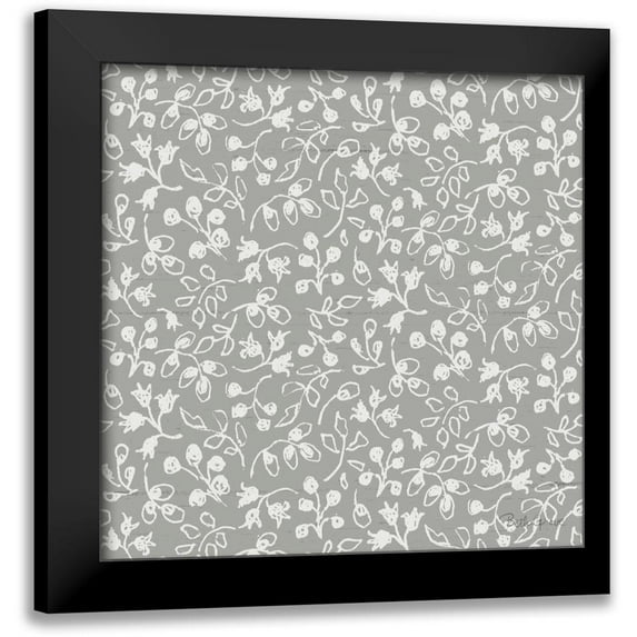 Grove, Beth 12x12 Black Modern Framed Museum Art Print Titled - Farmhouse Cotton Pattern IIJ