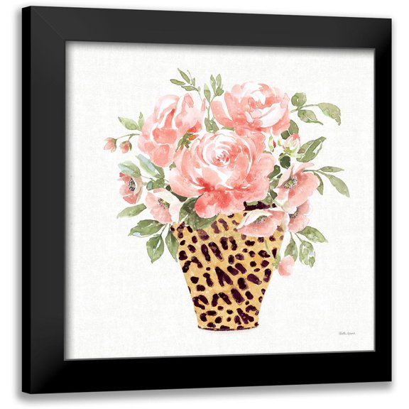 Grove, Beth 12x12 Black Modern Framed Museum Art Print Titled - Luxe Bouquet I