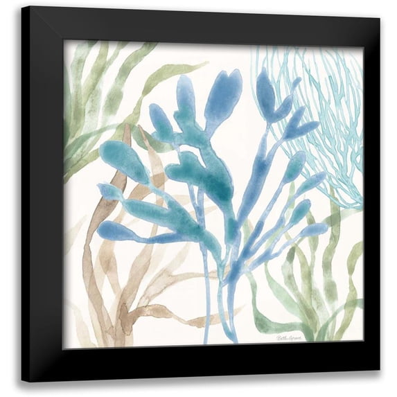 Grove, Beth 12x12 Black Modern Framed Museum Art Print Titled - Soft Shores IX
