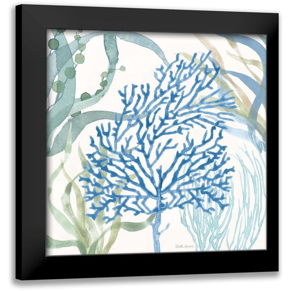 Grove, Beth 12x12 Black Modern Framed Museum Art Print Titled - Soft Shores VI