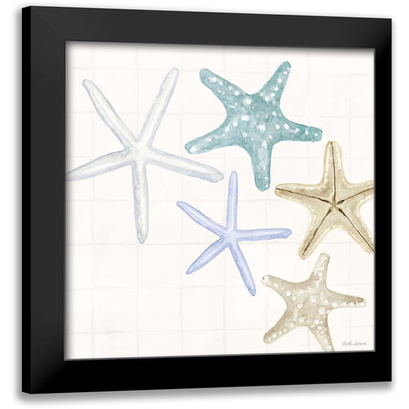 Grove, Beth 12x12 Black Modern Framed Museum Art Print Titled - Soft Shores V