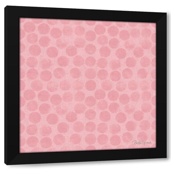 Beth Grove 12x12 Black Modern Wood Framed Wall Art Titled - Springtime Bloom Pattern IIIA