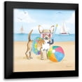 thumbnail image 1 of Grove, Beth 12x12 Black Modern Framed Museum Art Print Titled - Summer Paws II No Words, 1 of 5