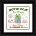 thumbnail image 1 of Grove, Beth 12x12 Black Ornate Wood Framed with Double Matting Museum Art Print Titled - Santa Signs IV, 1 of 4