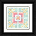 thumbnail image 1 of Grove, Beth 12x12 Black Ornate Wood Framed with Double Matting Museum Art Print Titled - Watercolorful XI Turquoise, 1 of 4