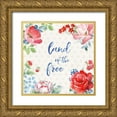 thumbnail image 1 of Grove, Beth 12x12 Gold Ornate Wood Framed with Double Matting Museum Art Print Titled - Americana Style IV, 1 of 4