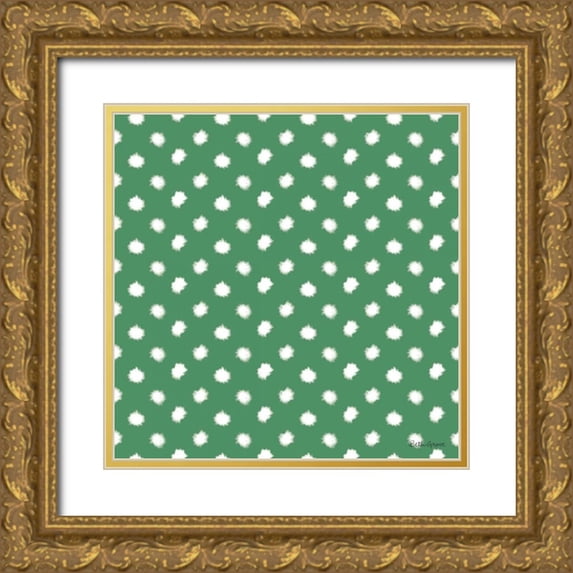 Grove, Beth 12x12 Gold Ornate Wood Framed with Double Matting Museum Art Print Titled - Holiday Paws Step 06D