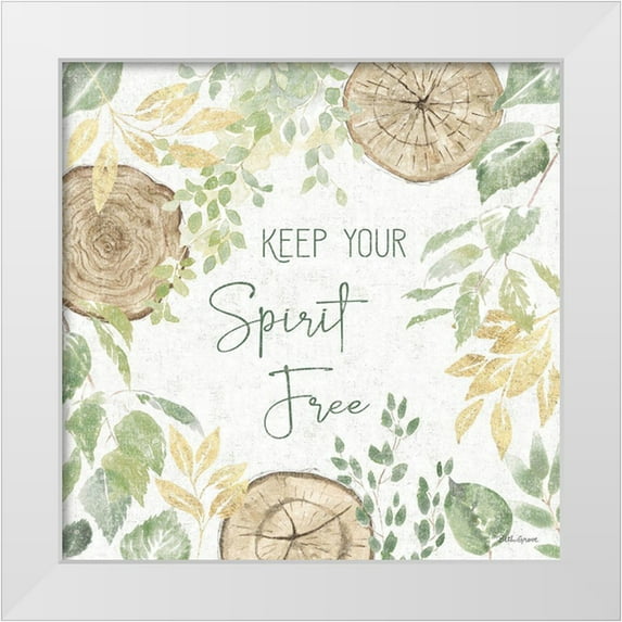 Grove, Beth 12x12 White Modern Wood Framed Museum Art Print Titled - Natures Leaves V Sage