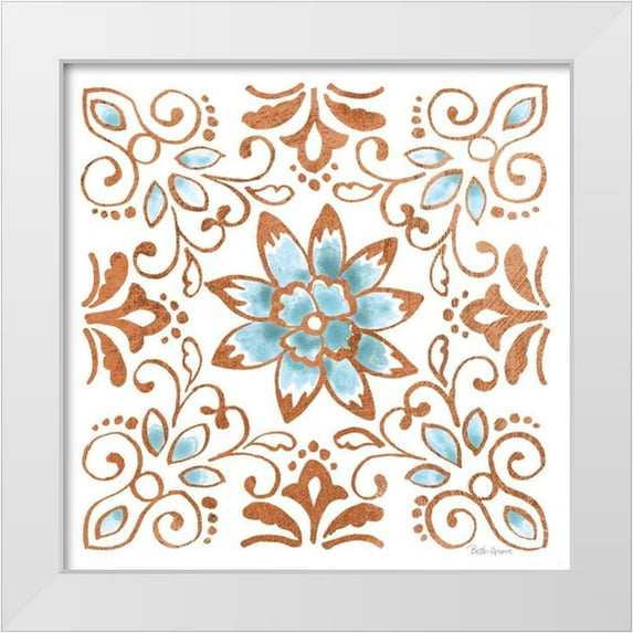 Grove, Beth 12x12 White Modern Wood Framed Museum Art Print Titled - October Garden XI