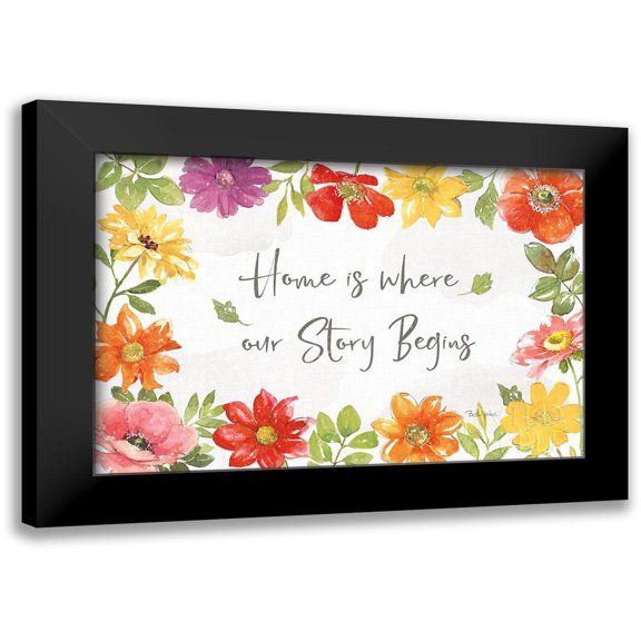 Grove, Beth 14x11 Black Modern Framed Museum Art Print Titled - Farmhouse Floral I