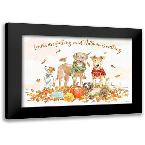 Grove, Beth 14x11 Black Modern Framed Museum Art Print Titled - Harvest Dogs I