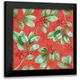 thumbnail image 1 of Grove, Beth 15x15 Black Modern Framed Museum Art Print Titled - Holiday Flora Pattern VB, 1 of 5