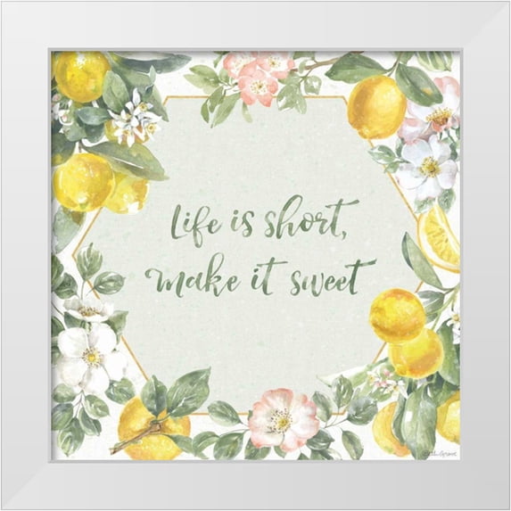 Grove, Beth 15x15 White Modern Wood Framed Museum Art Print Titled - Citrus Charm II
