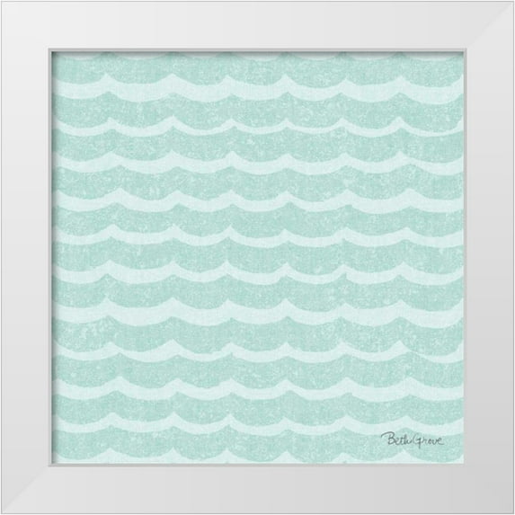 Grove, Beth 15x15 White Modern Wood Framed Museum Art Print Titled - Winter Coast Pattern VIIC