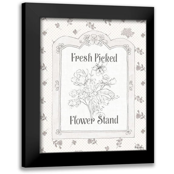 Grove, Beth 15x18 Black Modern Framed Museum Art Print Titled - Peaceful Petals IV Neutral