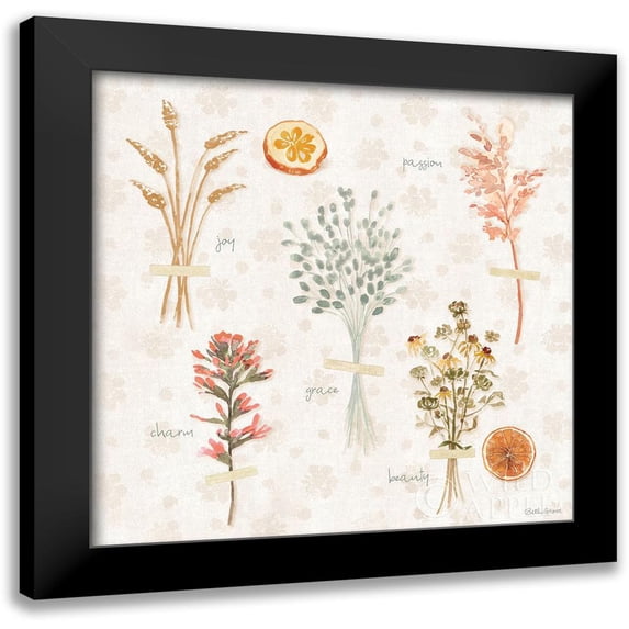 Grove, Beth 20x20 Black Modern Framed Museum Art Print Titled - Cottage Charm VIII