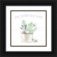 thumbnail image 1 of Grove, Beth 20x20 Black Ornate Wood Framed with Double Matting Museum Art Print Titled - Farmhouse Cotton III Sage, 1 of 4