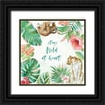 thumbnail image 1 of Grove, Beth 20x20 Black Ornate Wood Framed with Double Matting Museum Art Print Titled - From the Jungle III, 1 of 4