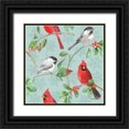 thumbnail image 1 of Grove, Beth 20x20 Black Ornate Wood Framed with Double Matting Museum Art Print Titled - Holiday Flora Pattern IIIC, 1 of 4