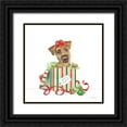 thumbnail image 1 of Grove, Beth 20x20 Black Ornate Wood Framed with Double Matting Museum Art Print Titled - Holiday Paws II on White No Words, 1 of 4