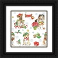 thumbnail image 1 of Grove, Beth 20x20 Black Ornate Wood Framed with Double Matting Museum Art Print Titled - Holiday Paws Step 03A, 1 of 4
