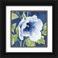 thumbnail image 1 of Grove, Beth 20x20 Black Ornate Wood Framed with Double Matting Museum Art Print Titled - Indigo Petals VIII, 1 of 4