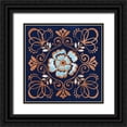 thumbnail image 1 of Grove, Beth 20x20 Black Ornate Wood Framed with Double Matting Museum Art Print Titled - October Garden X Blue, 1 of 4