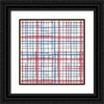 thumbnail image 1 of Grove, Beth 20x20 Black Ornate Wood Framed with Double Matting Museum Art Print Titled - Stars and Stripes Dark Pattern VIII, 1 of 4