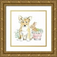 thumbnail image 1 of Grove, Beth 20x20 Gold Ornate Wood Framed with Double Matting Museum Art Print Titled - Easter Pups I, 1 of 4
