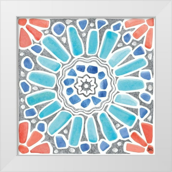 Grove, Beth 20x20 White Modern Wood Framed Museum Art Print Titled - Coastal Sea Life VII