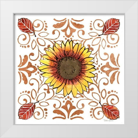Grove, Beth 20x20 White Modern Wood Framed Museum Art Print Titled - October Garden VII
