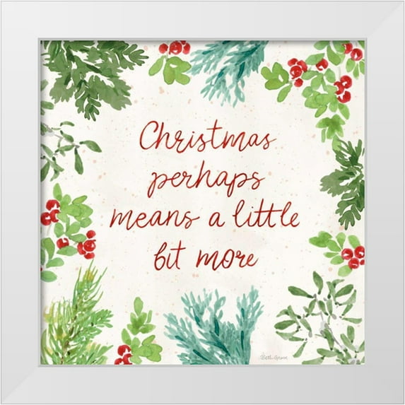 Grove, Beth 20x20 White Modern Wood Framed Museum Art Print Titled - Santas List VII