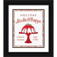thumbnail image 1 of Grove, Beth 20x24 Black Ornate Wood Framed with Double Matting Museum Art Print Titled - Chalkboard Christmas Signs II on White, 1 of 4