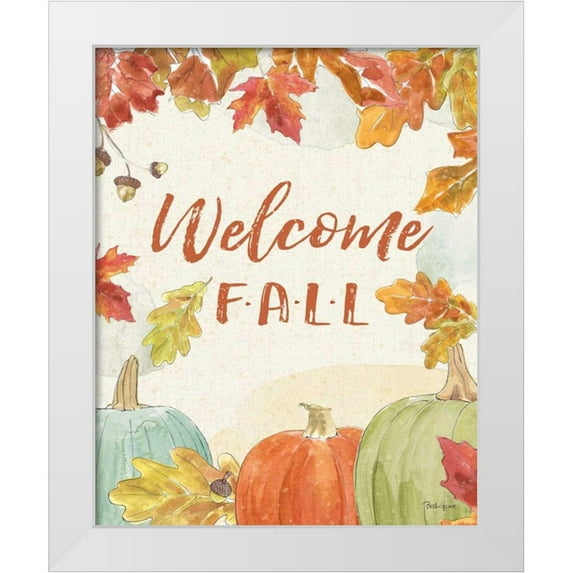 Grove, Beth 20x24 White Modern Wood Framed Museum Art Print Titled - Falling for Fall VI v2