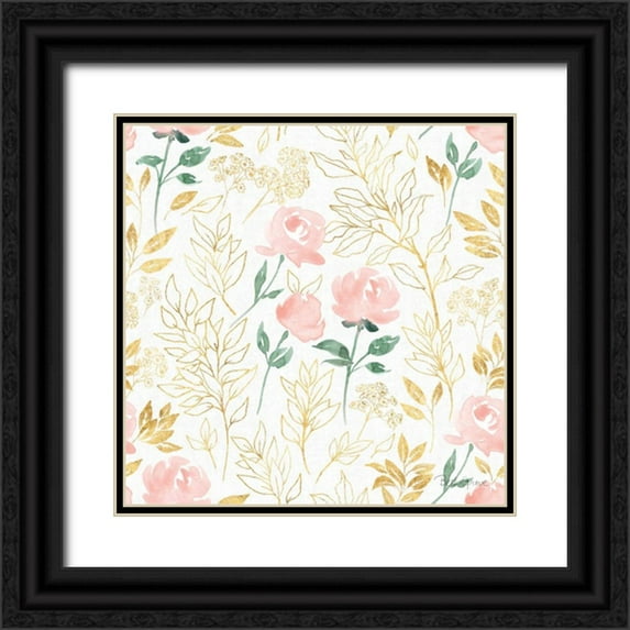 Grove, Beth 26x26 Black Ornate Wood Framed with Double Matting Museum Art Print Titled - All You Need is Love Pattern IIA