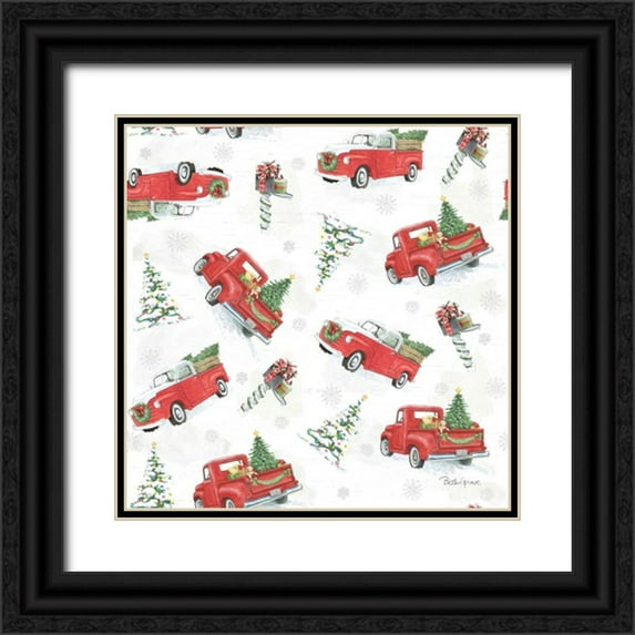 Grove, Beth 26x26 Black Ornate Wood Framed with Double Matting Museum Art Print Titled - Farmhouse Holidays Step 02