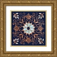thumbnail image 1 of Grove, Beth 26x26 Gold Ornate Wood Framed with Double Matting Museum Art Print Titled - October Garden IX Blue, 1 of 4