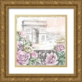 thumbnail image 1 of Grove, Beth 26x26 Gold Ornate Wood Framed with Double Matting Museum Art Print Titled - Paris Roses V, 1 of 4