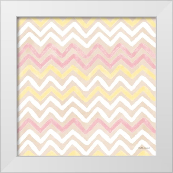 Grove, Beth 26x26 White Modern Wood Framed Museum Art Print Titled - Coastal Baby Pattern XVI