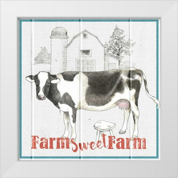 Grove, Beth 26x26 White Modern Wood Framed Museum Art Print Titled - Farm To Table IV