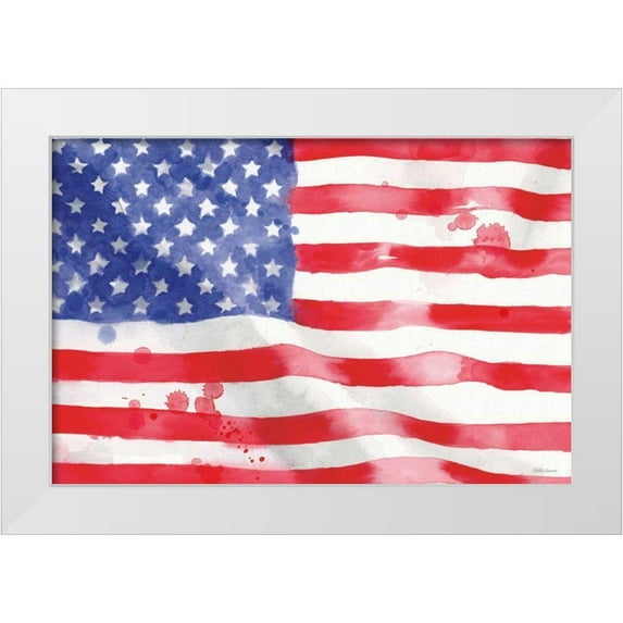 Grove, Beth 32x23 White Modern Wood Framed Museum Art Print Titled - Americana Style I