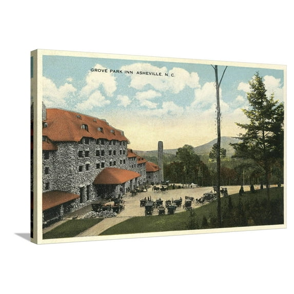 Art.com Grove Park Inn, Asheville Stretched Canvas Print Wall Art, 36" x 24"