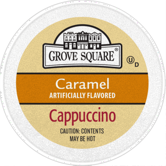 Grove Square Caramel Cappuccino Coffee Pods, 4 Pack (4 Boxes Of 24 Coffee Pods)