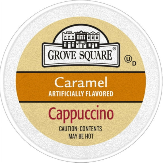 Grove Square Caramel Cappucino Coffee Pods, 24 Count for Keurig K-Cup Brewers