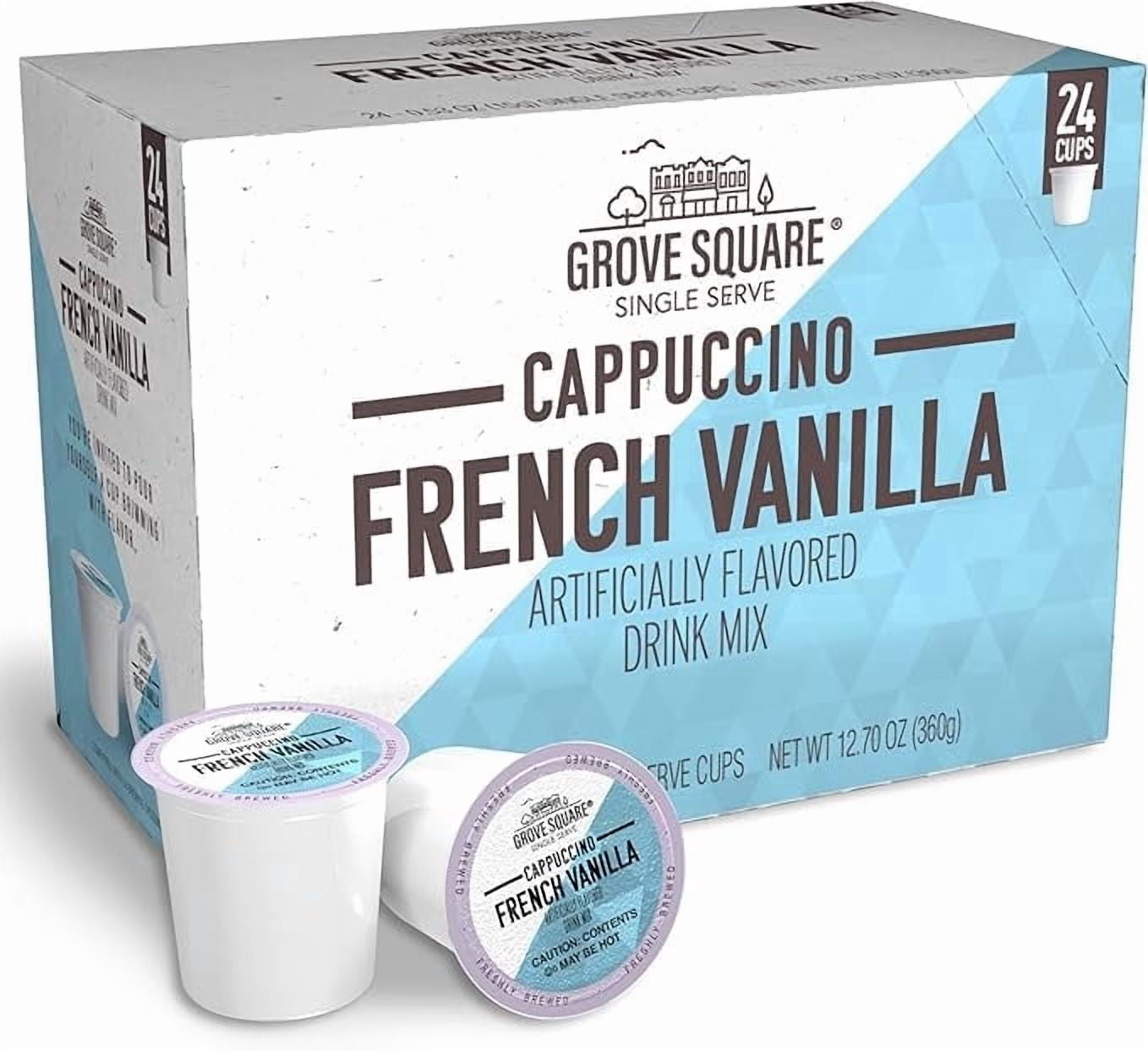 Grove Square French Vanilla Cappuccino Mix Single-Serve Coffee Pods 48 count