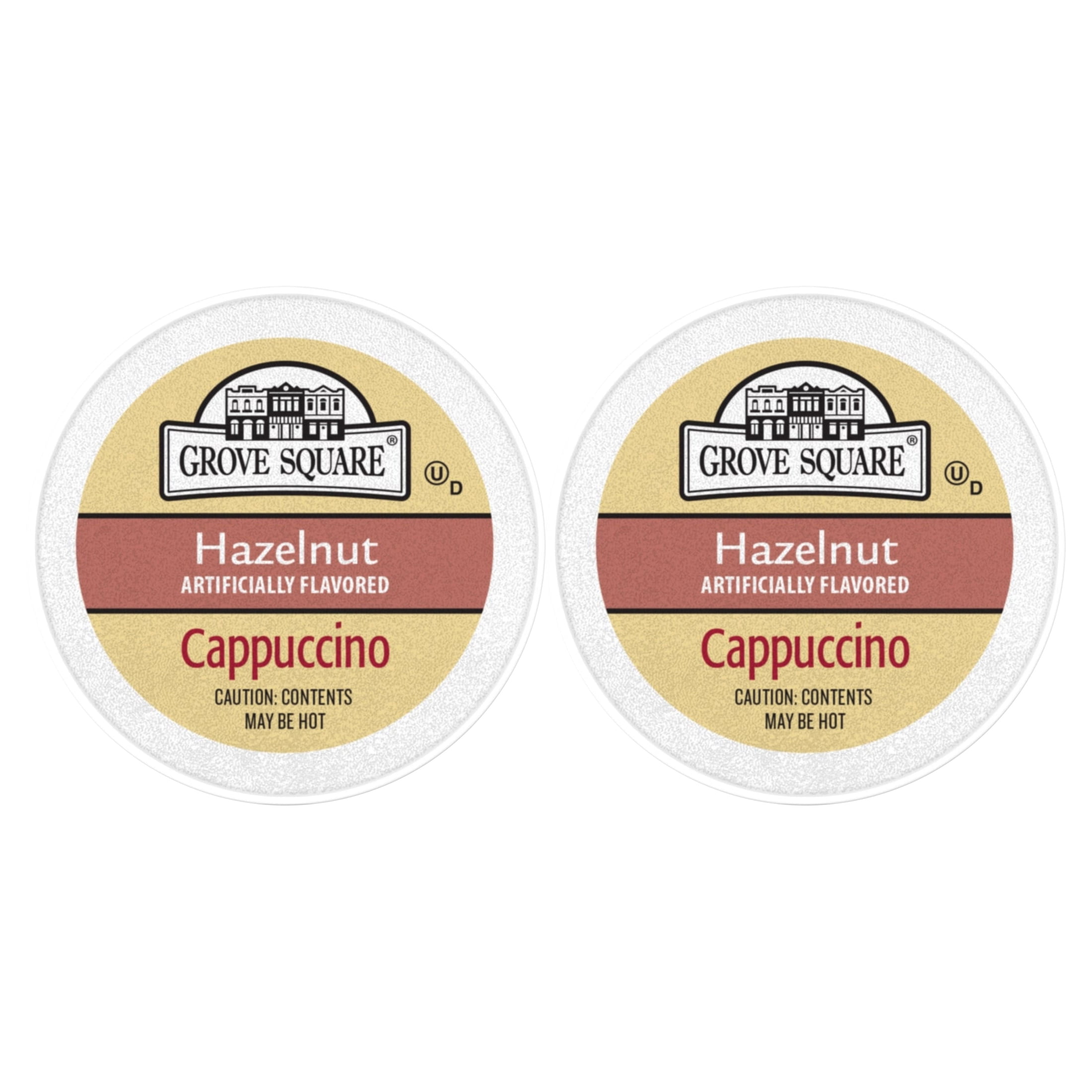 (2 pack) Grove Square Hazelnut Cappucino Coffee Pods, 24 Count for ...