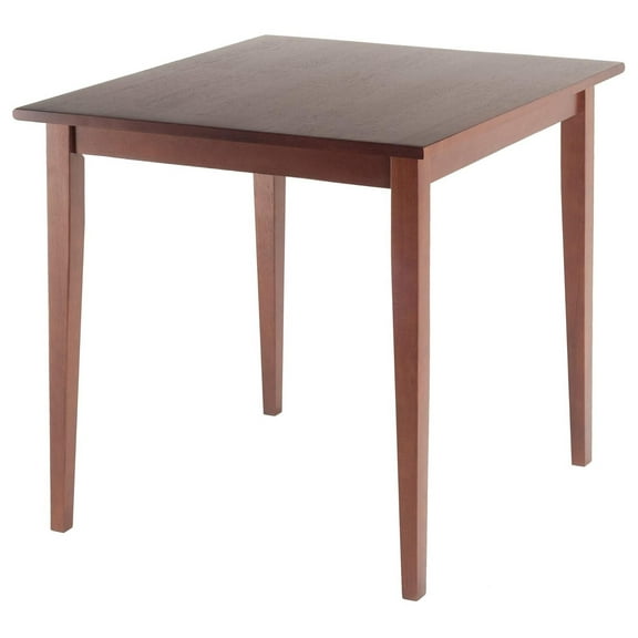 Groveland Wooden Square Dining Table 29.53 x 29.53 x 29.13 Walnut