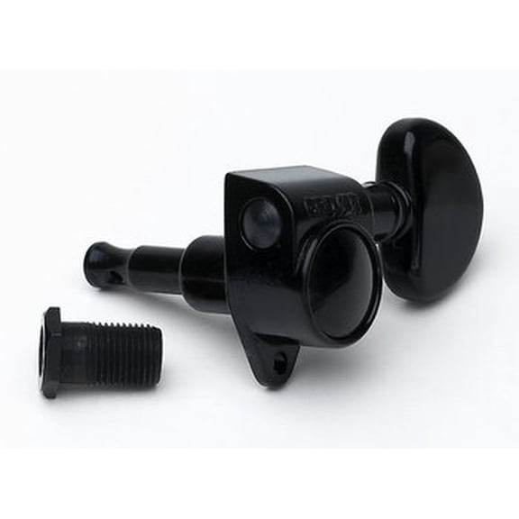 Grover 102-18BC Rotomatic 3X3 Tuning Keys, 18:1 - BLACK CHROME